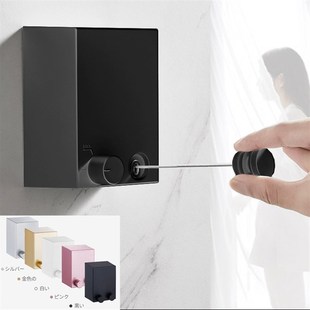 隐形晾衣绳阳台晾衣神器钢丝收缩晒衣绳室内免打孔家用伸缩晾衣架