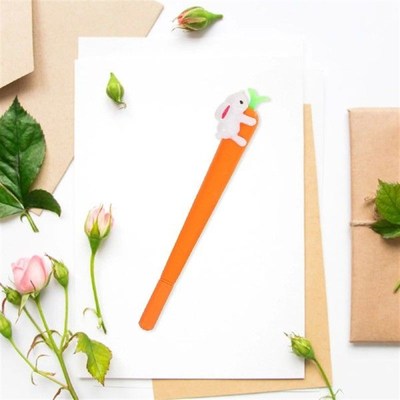 15 Pcs Carrot Pen Writing Sytudent Pens Note Taking Cartoon