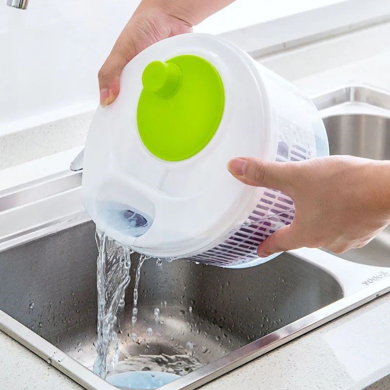 Salad Spinner Lettuce Greens WBasher Dryer Drainer Crisper S