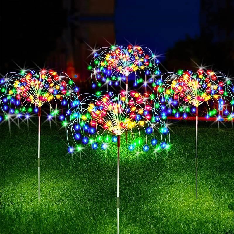 Solar LED Firework Fairy Lights EOutdoor Garden Decoration