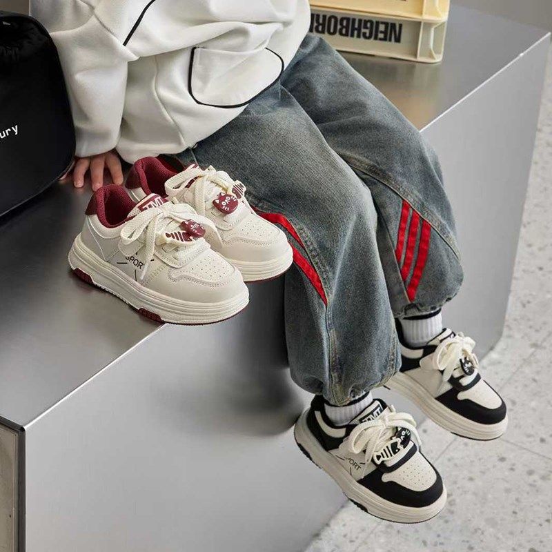 儿童板鞋低帮2025春秋季新款男童运动鞋女童休闲鞋子猫吃鱼小白鞋,童鞋/婴儿鞋/亲子鞋,板鞋,淘宝优惠券,粉丝福利购,淘宝优惠卷