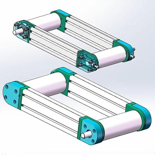 3060/4080双边标准皮带输送滚筒线调节可张紧座流水线可来图制作