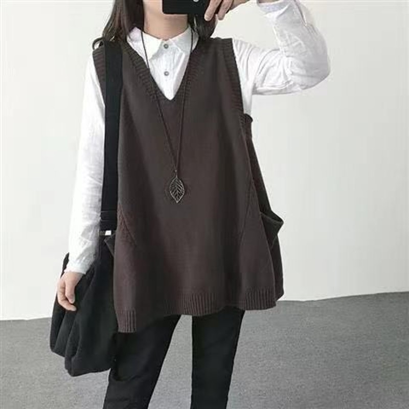 200斤胖妹妹女装秋冬大口袋针织显瘦背心马甲加肥特大码V领毛衣潮