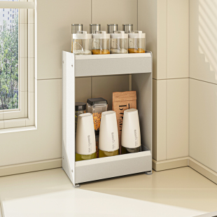 高端调料品台面置物架家用厨房桌面灶台油盐酱醋调料罐小号收纳架