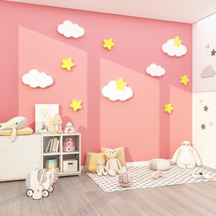 云朵小公主房间装 饰女孩儿童卧室墙面布置挂摆床头件遮丑吊顶贴纸