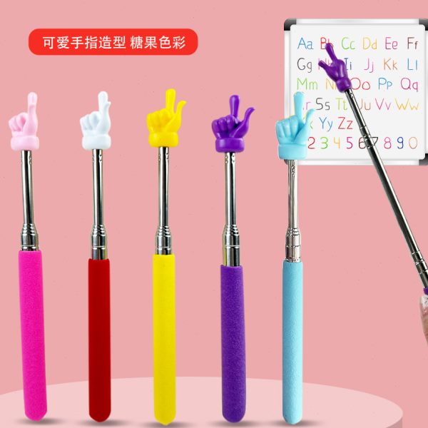 大号可伸缩指读棒小学生幼儿童园阅读书早教师教学黑板手指棒教具