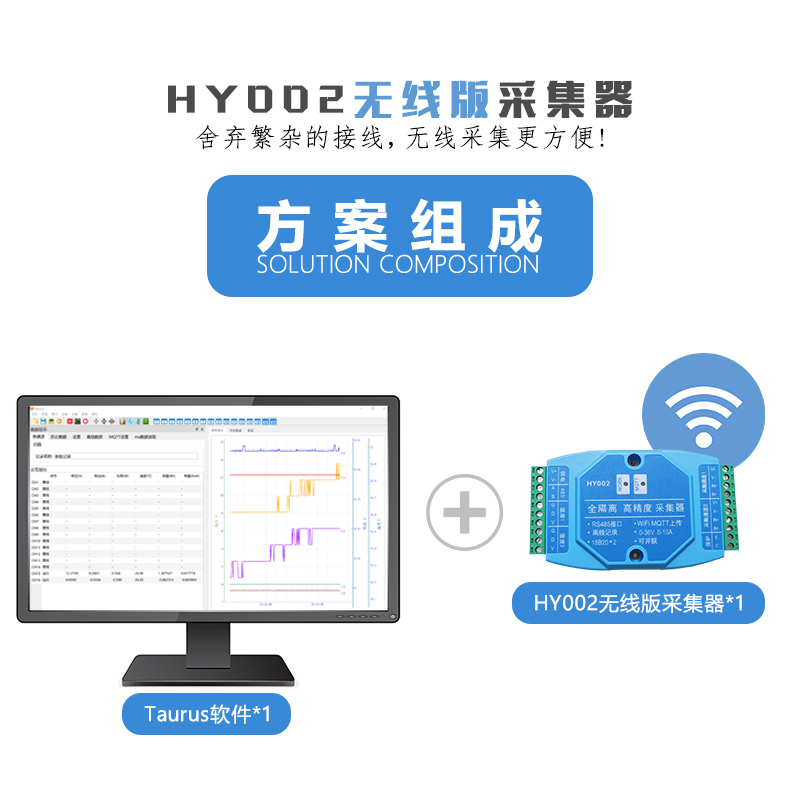 无线采集器 带上位机 隔离型 电压电流温度功率分析仪 无纸记录仪