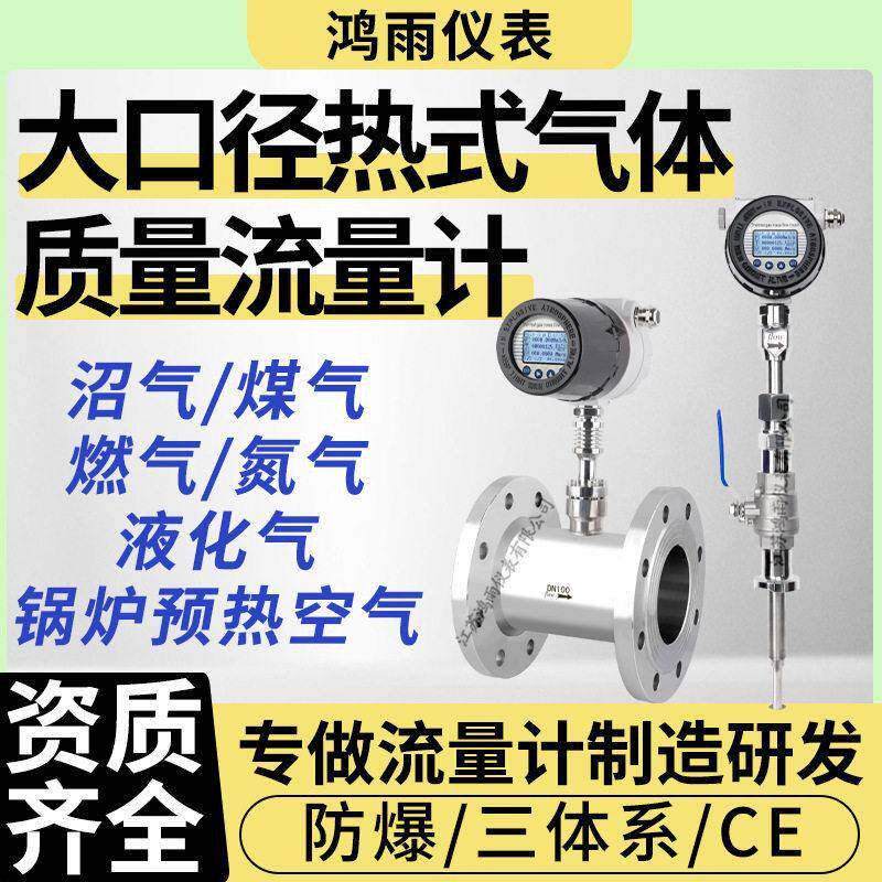 厂家热式气体质量流量计沼气煤气燃气氮气温隔爆干燥气体流量计