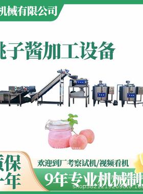 全套桃浆生产设备水蜜桃浆加工流水线白桃酱灌装生产线果酱灌装机