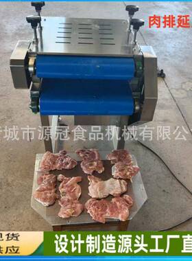 源冠鸡腿肉压平机酱菜榨菜整平机小型输送式食品包装整形机