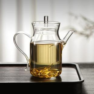 仿宋高硼硅玻璃茶壶耐高温绿茶小泡壶神仙壶家用办公室茶具