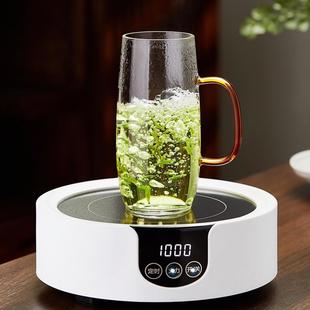 带把玻璃杯绿茶杯办公室水杯耐热家用茶杯专用龙井猴魁高级泡茶杯