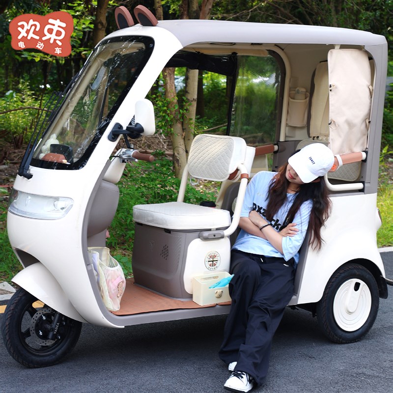 三轮车装饰适用于雅迪CL12金彭大安宗申爱玛收纳挂袋储物盒电风扇