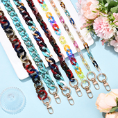 彩色亚克力包包链条配件可调节防脱落韩系百搭斜挎包单肩包延长链