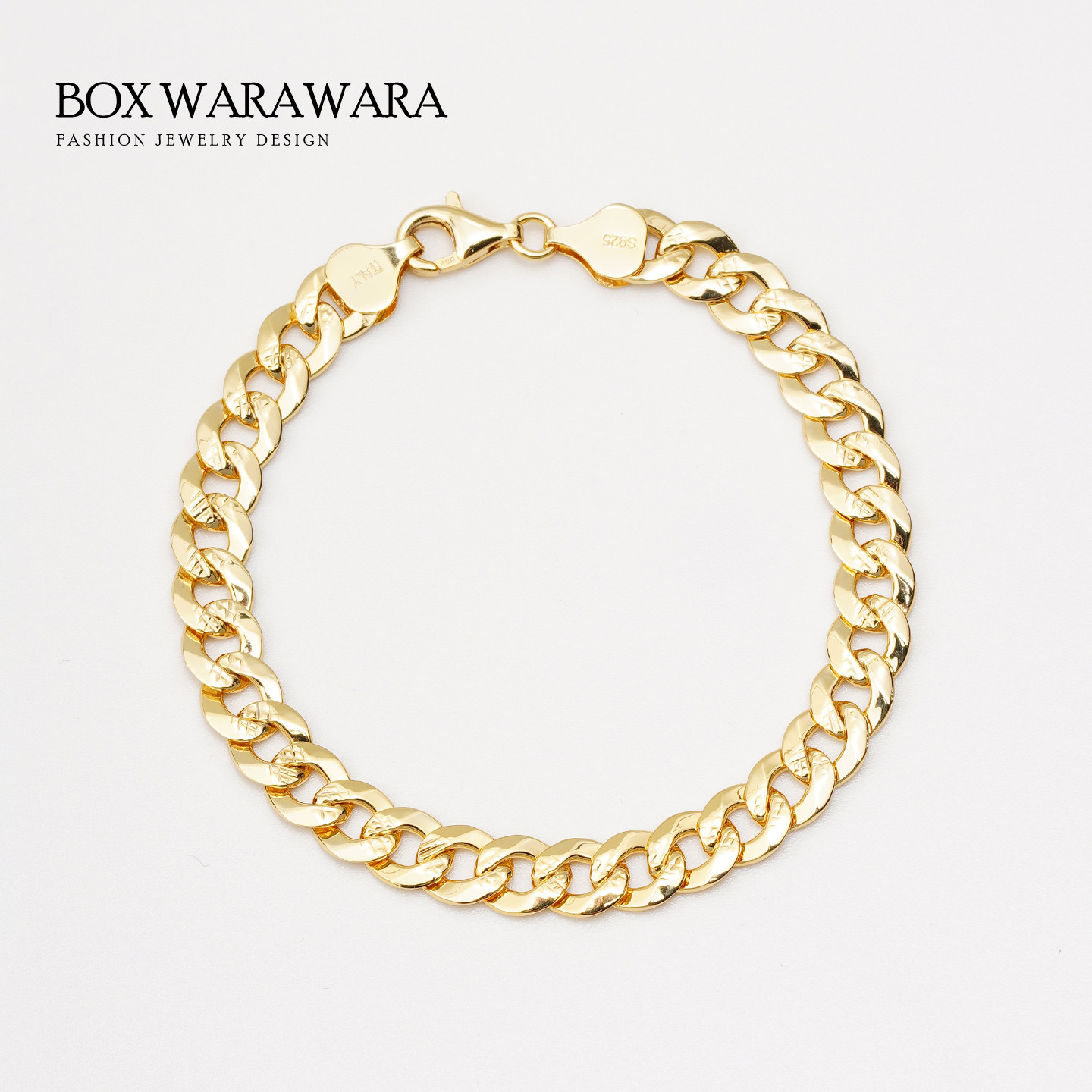 BOXWARAWARA粗链锁骨链手链男女