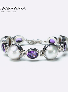 BOXWARAWARA原创银镶珠宝女手链