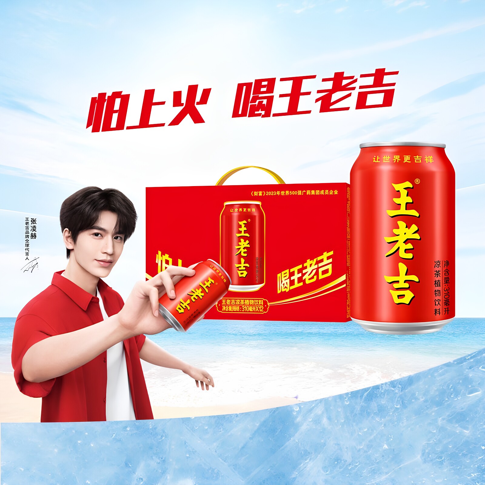 王老吉凉茶310ml*12/24罐整箱礼盒夏日清爽解腻饮品降暑降火