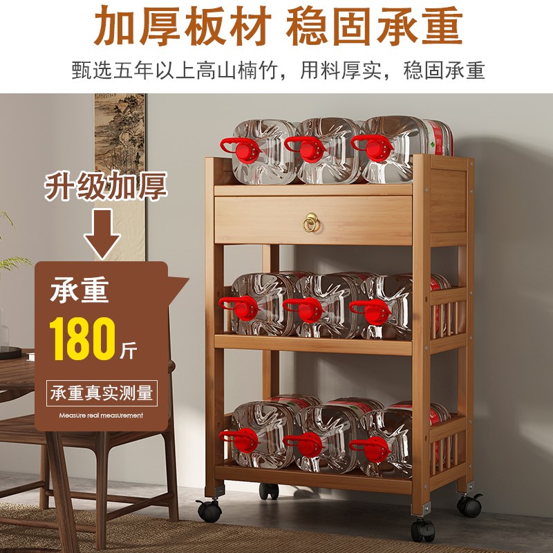 可移动茶几客厅沙发旁边的边柜边几茶台带轮小茶桌置物架小桌子