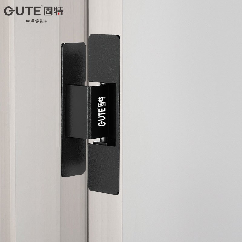 固特隐形合页十字二维可调窄边框铝木门外开暗门房门家用暗藏铰链