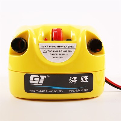 冲锋舟充气船橡皮艇 电动充气泵打气泵高压充气泵12V-GP-80充气泵
