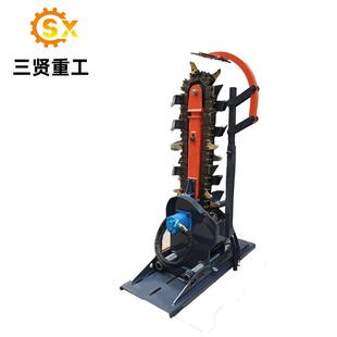 链条式开沟机深沟管道开槽机挖槽机农用工程挖沟神器开沟900mm