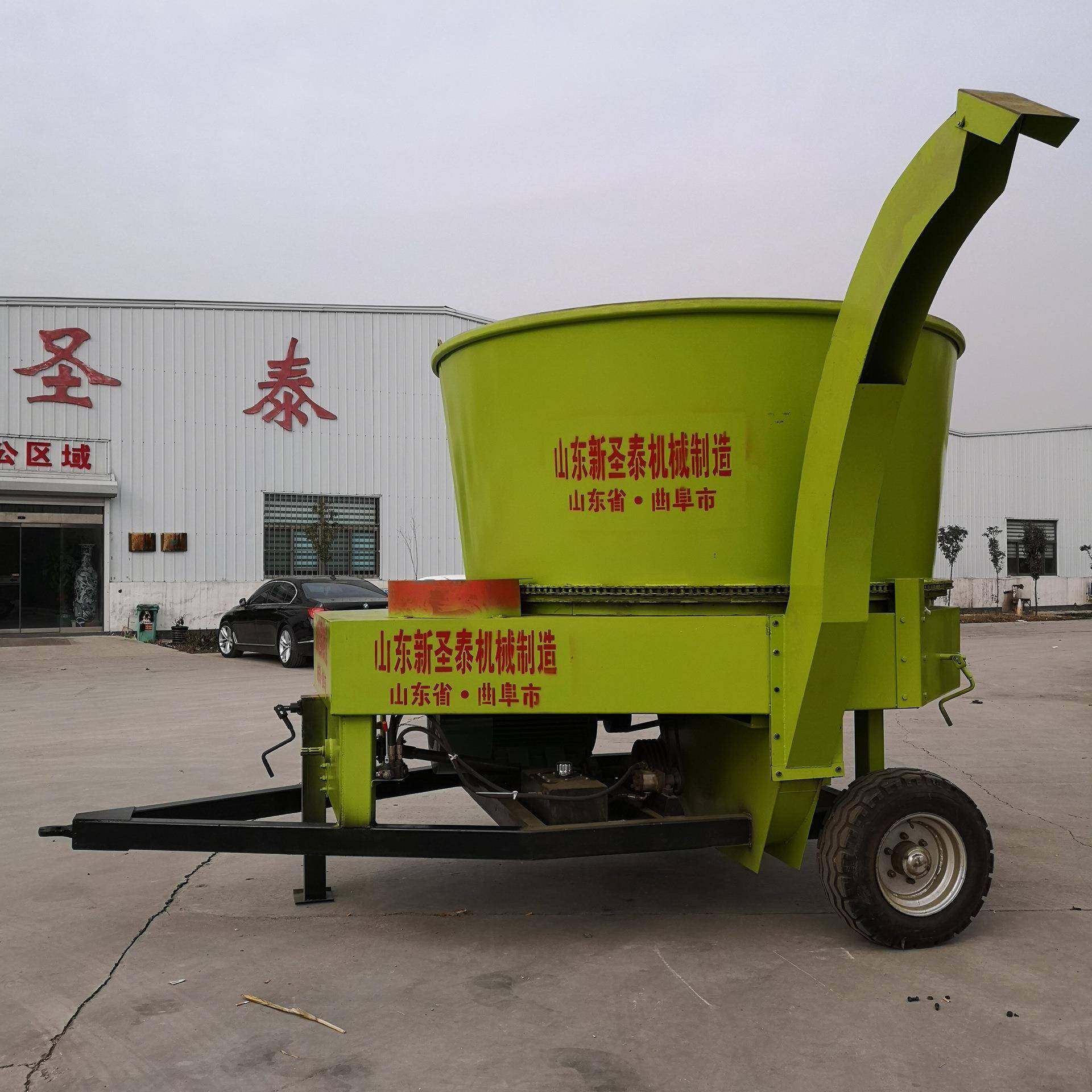 圆盘式草捆粉碎机产量高大型草捆圆包粉碎机耐磨刀片稻草破碎机