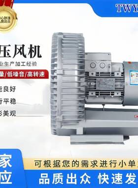 熔炉助燃用高压鼓风机RB-71D-33KW高压漩涡风机抽真空高压气泵