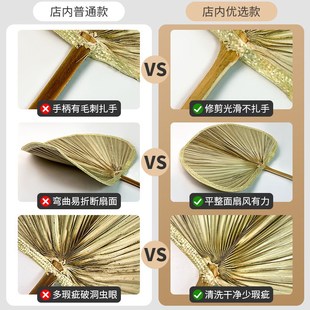 老式 驱蚊纳凉手工编织棕叶扇芭蕉扇 大蒲扇夏季 家用手摇扇子便携式