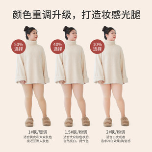 黄小姐大码光腿裸腿神器女秋冬自然高弹美肤不掉裆加绒打底丝袜