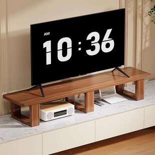 实木电视机增高置物架电视柜垫高架子桌面液晶显示器底座加高支架