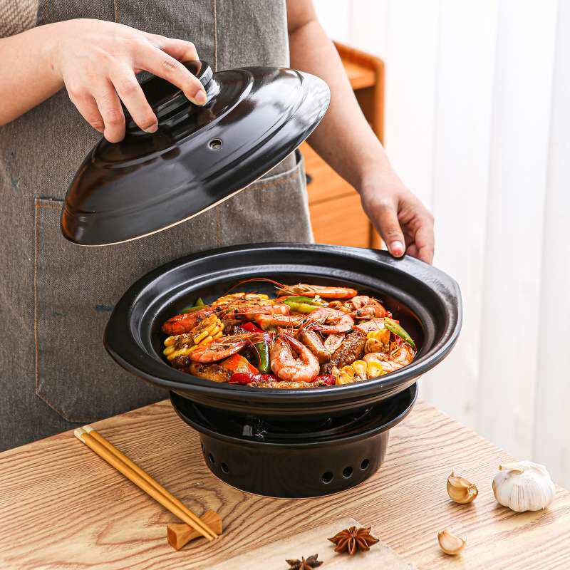 郸韵干烧炖锅耐高温煲仔饭砂锅陶瓷酒精炉底座干锅鱼头粉丝煲专用