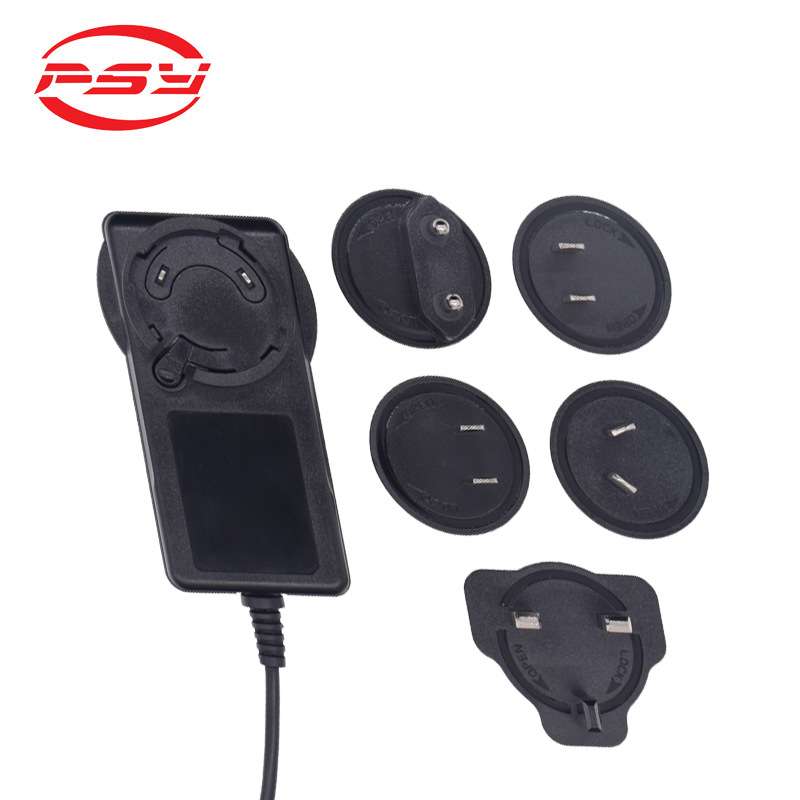 28V2A转换头电源适配器IEC61558标准认证欧美英澳插头可换电源