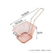 现货不锈钢薯条油炸篮子小吃油炸网篮隔油沥炸 炸鸡篮薯条篮