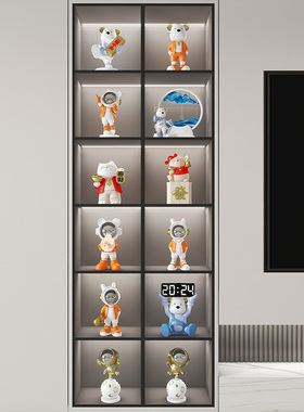 客厅酒柜电视柜入户玄关桌面小摆件办公室太空人家居软装饰品工艺