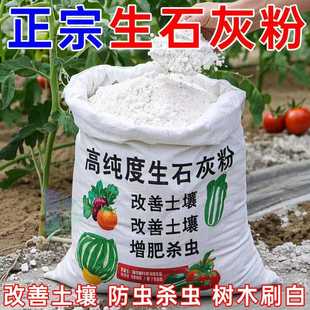 生石灰粉10斤干燥杀菌消毒除湿防潮防霉吸水净种菜杀虫驱除臭刷树