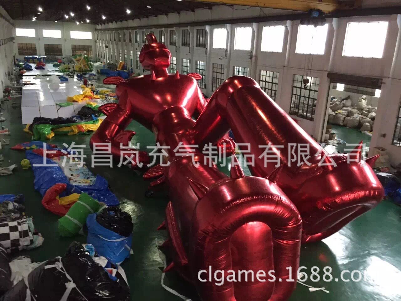 厂家供应充气大机器人机器人气模红色广场商场美陈道具大卡通