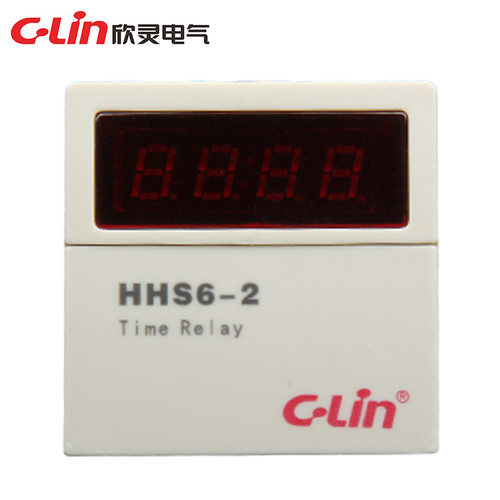 欣灵通电延时继电器厂家批发时间控制继电器HHS6-2数显时间继电器