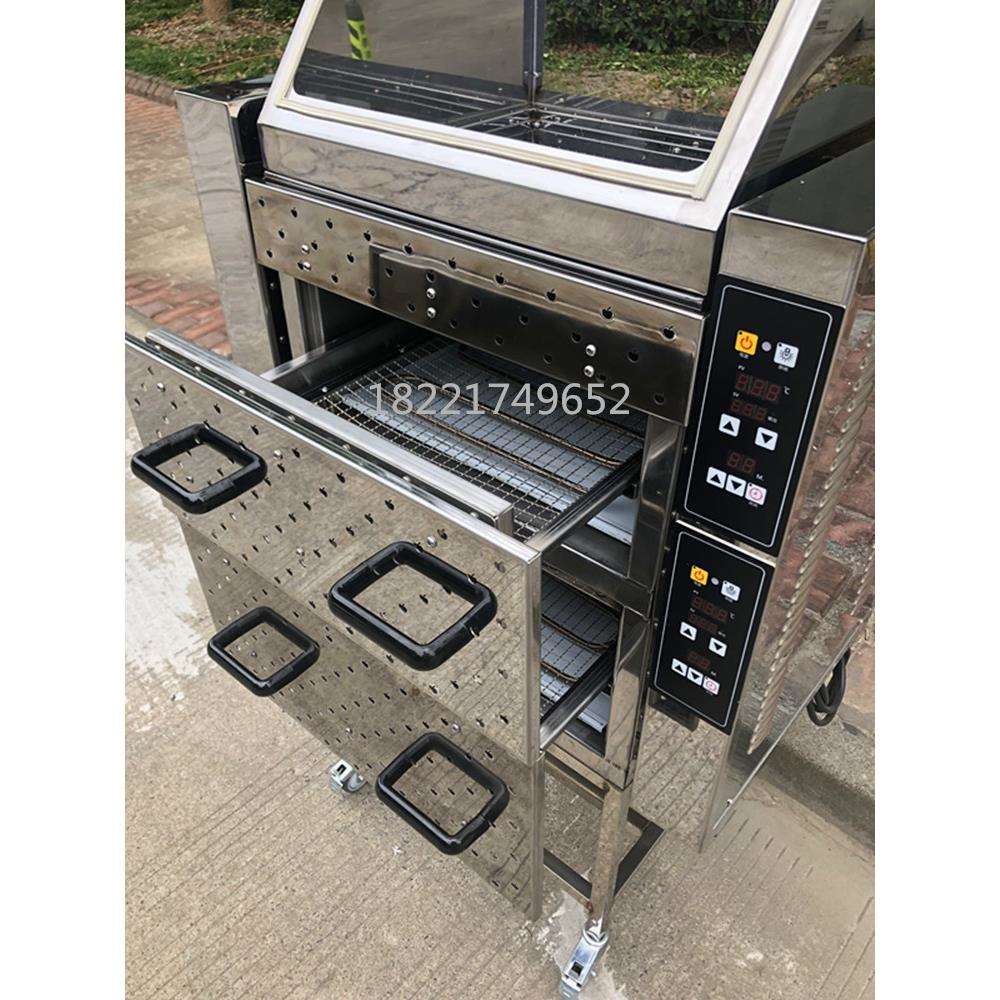 工厂CL-200型烤红薯机烤板栗多功能烤箱展示一体式