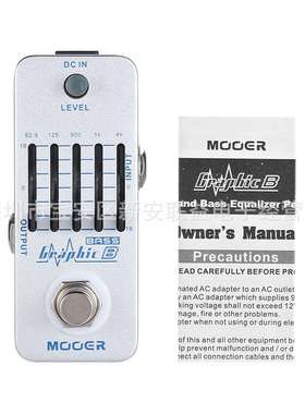 MOOER魔耳GraphicB5段均衡电贝司单块效果器MEQ2贝斯EQ均衡单块