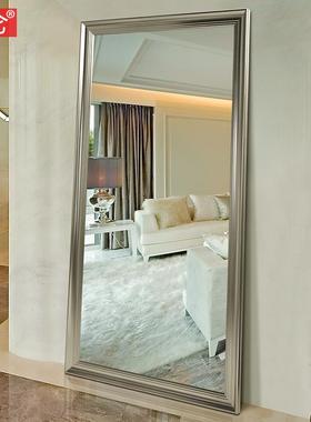 3YV5伯仑美式欧式穿衣镜子全身镜落地镜试衣镜复古服装店大镜子壁