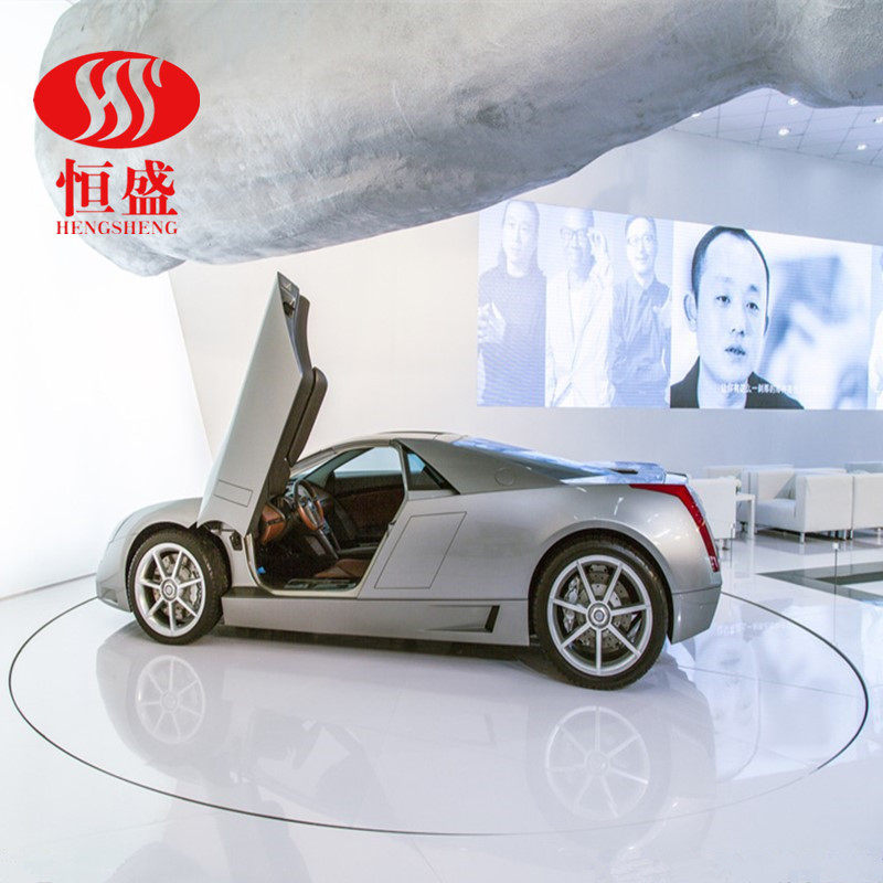 汽车旋转台展厅旋转展示台圆形汽车转台电动遥控转盘车库掉头转台