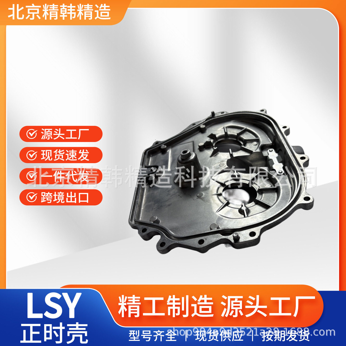 跨境出口汽车发动机前罩体核心配件LSY正时壳源头工厂直供