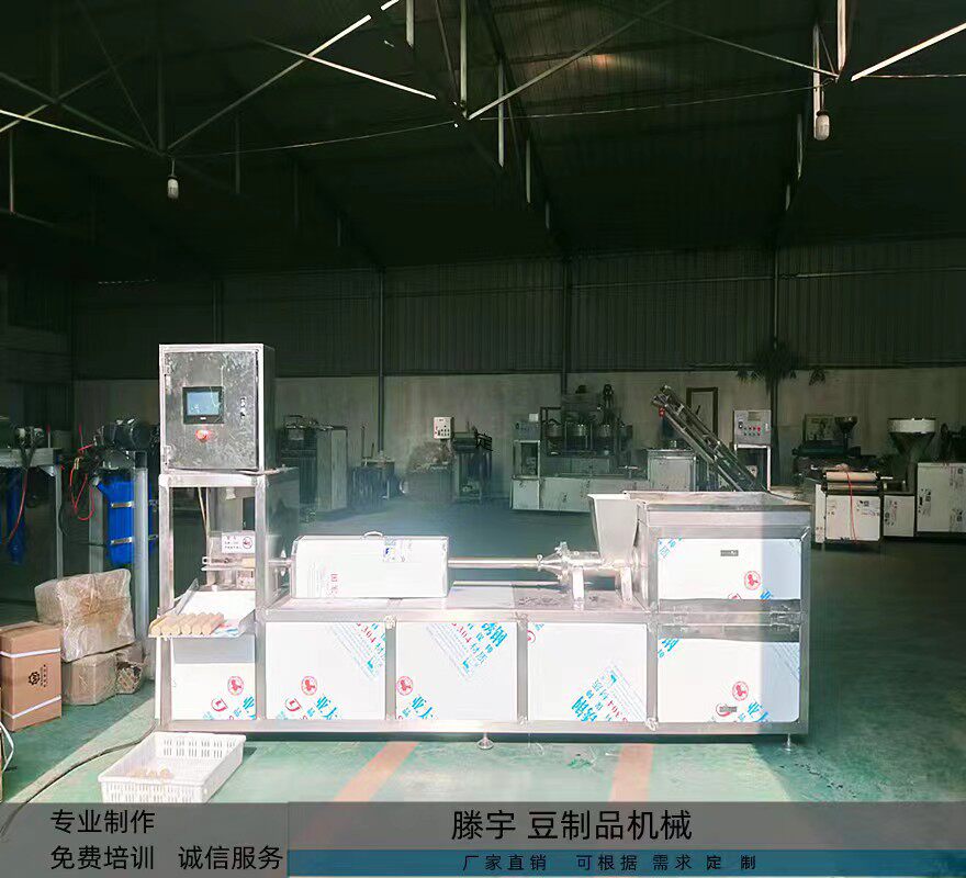 山西全自动素鸡机自动下料产量高可调节大小豆制品机械