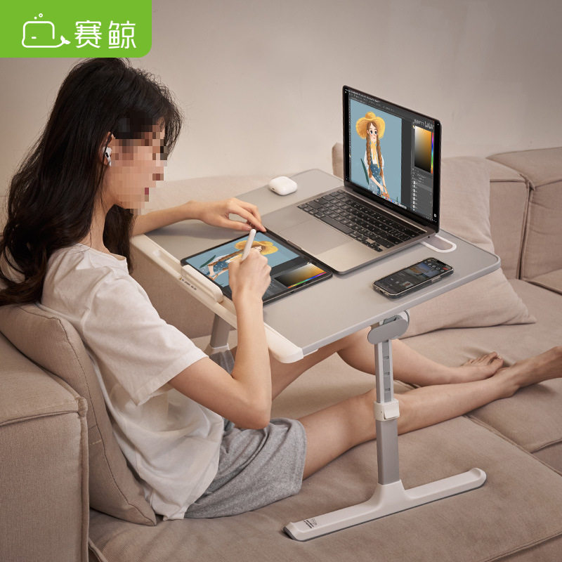床上桌书桌电脑桌可折叠升降移动垫子飘窗学习宿舍小桌子jω