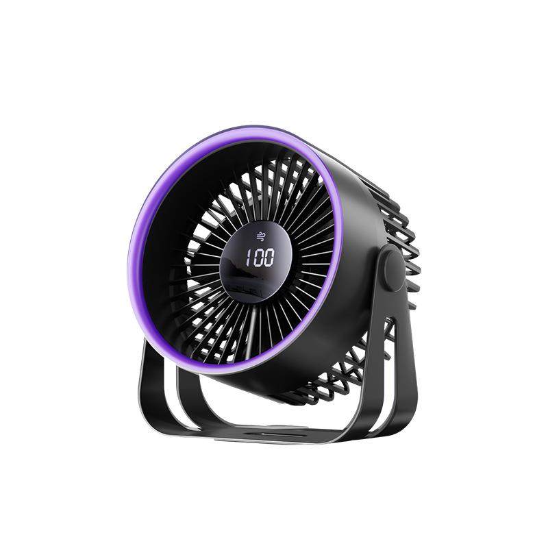 厨房风扇壁挂式小风扇家用桌面静音厕所卫生间免打孔USB充电循环