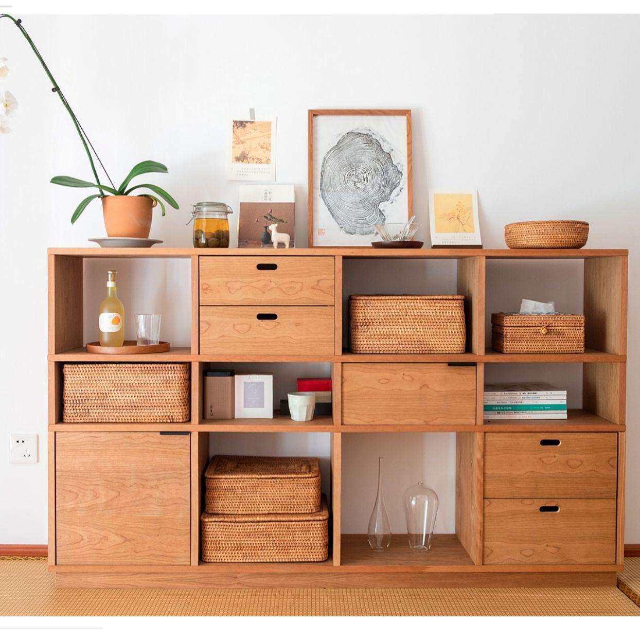 越南藤编收纳筐神器手提日式编织箱带盖储物框家用衣服整理箱大号