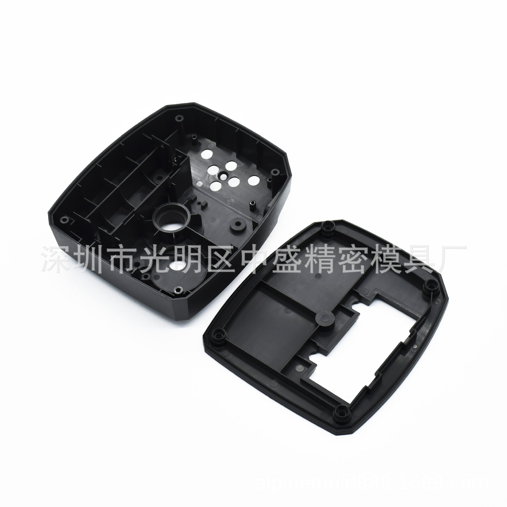 微波雷达感应器开关ABS外壳吸顶嵌入式圆形注塑模具加工