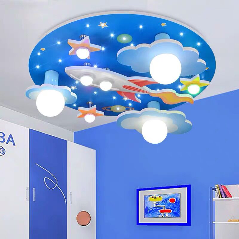 儿童宇宙星空火箭遥控LED灯