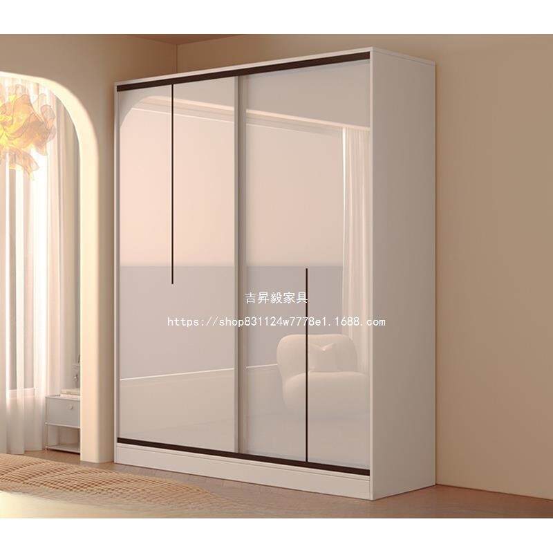 衣柜家用卧室推拉门实木出租房用经济型新款2026爆款小户型大衣橱