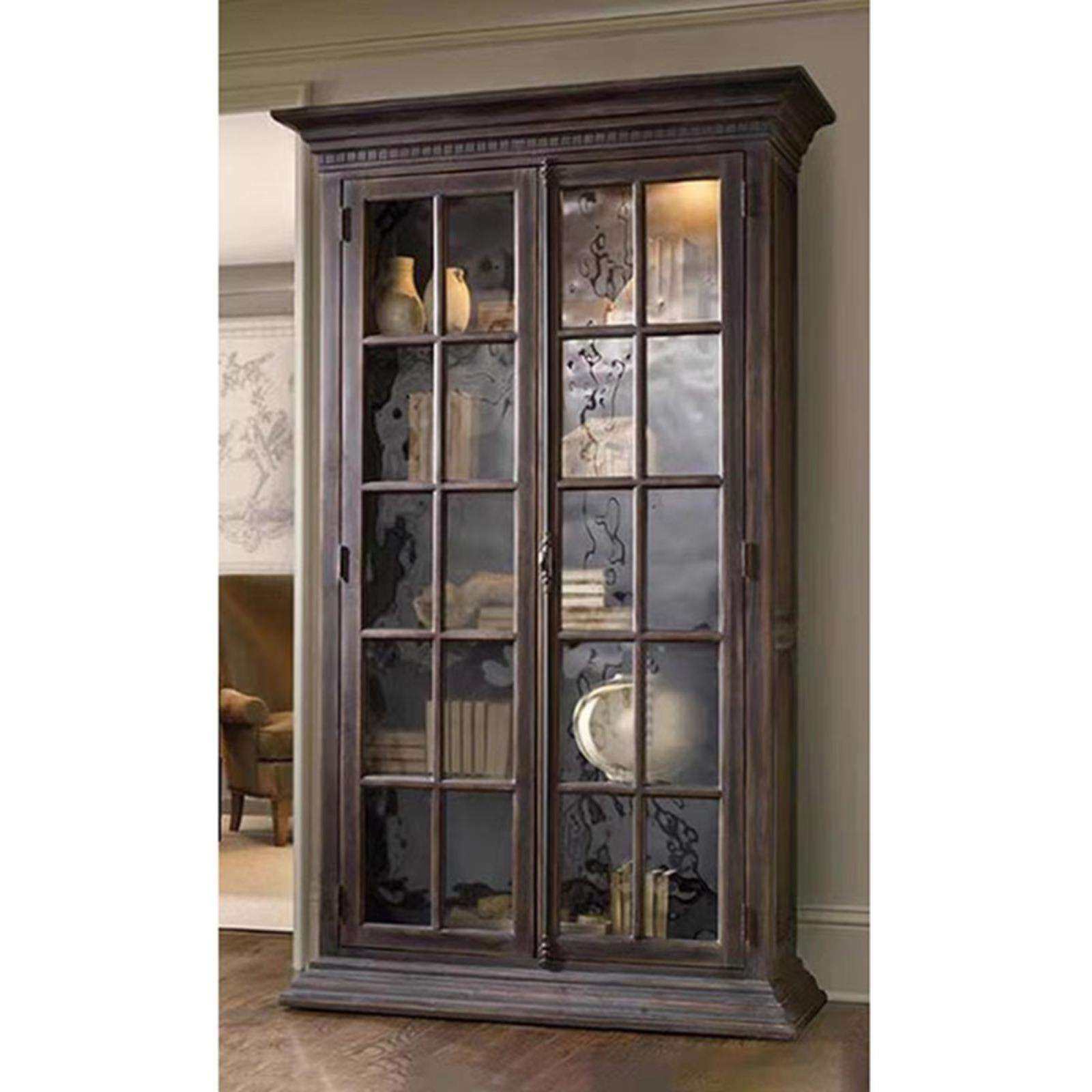 美式乡村实木书柜法式复古做旧餐边柜碗柜家用储物收纳置物展示架